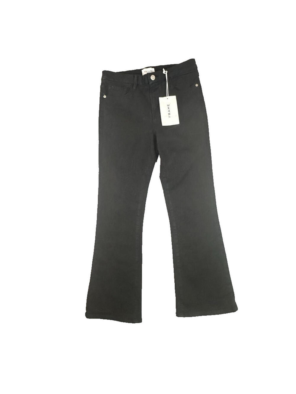 Frame Jeans Black Le Crop Mini Boot Mid Rise Above Ankle Size 29